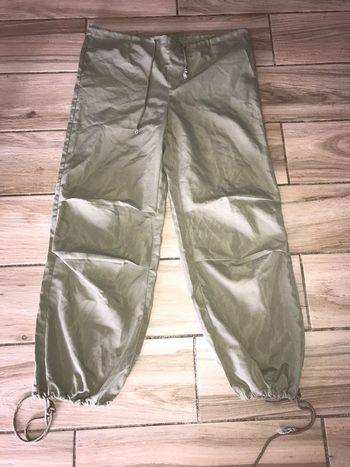 Pantalon parachute large kaki shein S