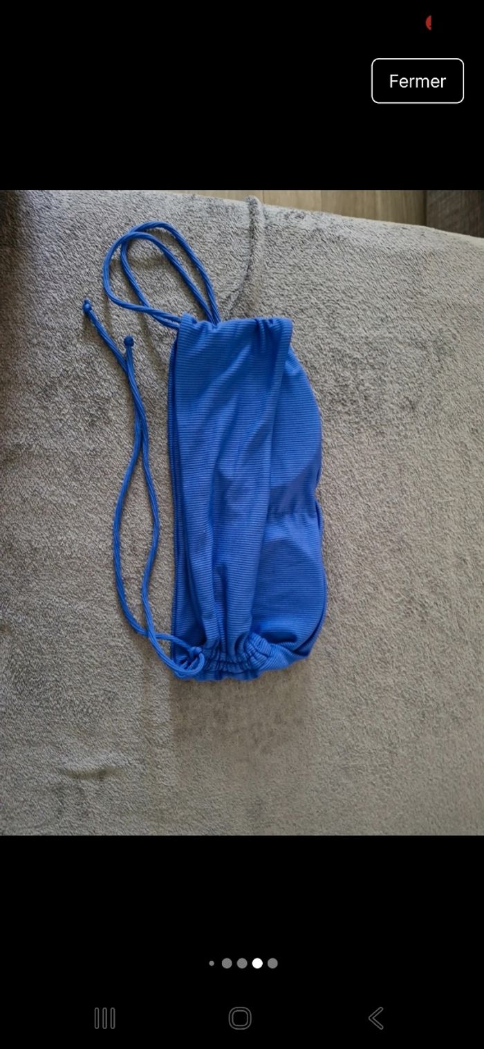 Maillot de bain 2 pièces bleu - photo numéro 6