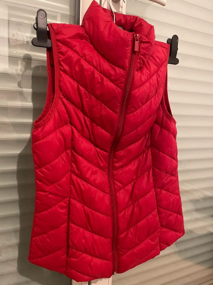 Doudoune sans manche rouge - photo numéro 3