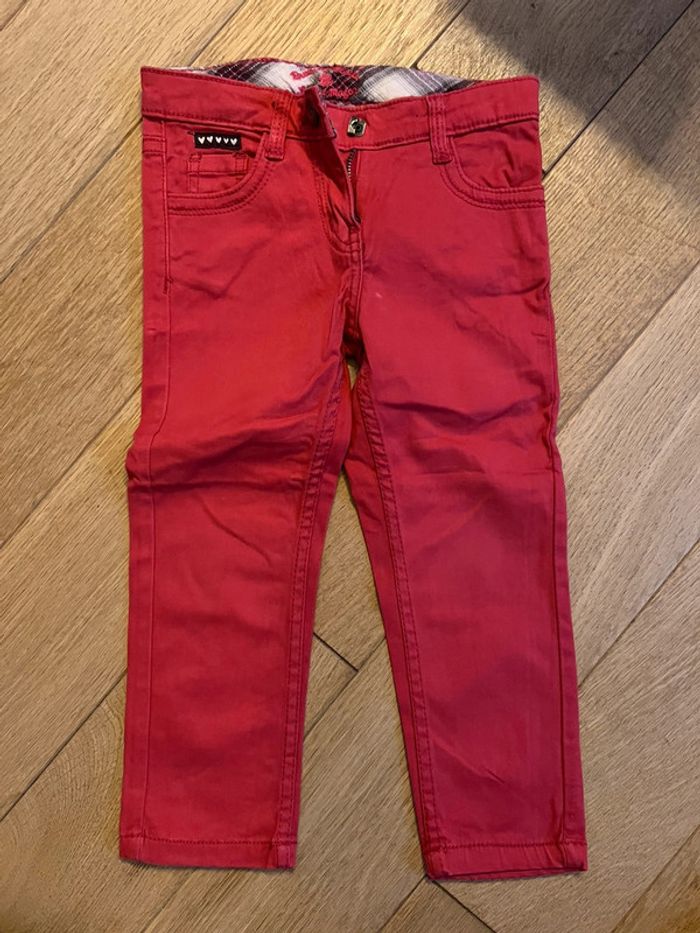 Vend pantalon neuf sans étiquette sergent major 3 ans corail/rouge