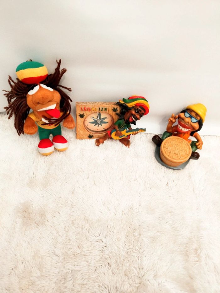 Lot de 3 figurines Bob Marley