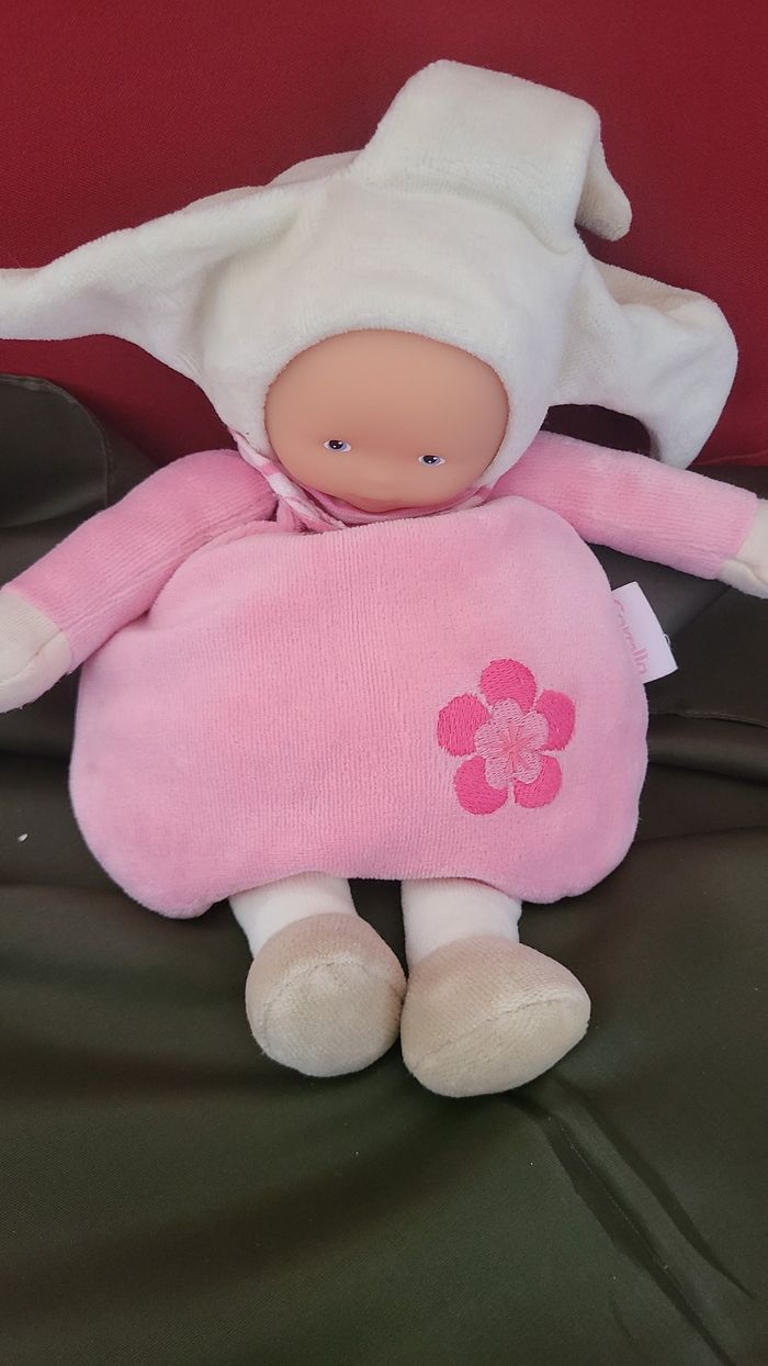 Doudou Poupée Corolle - Rose - photo numéro 3