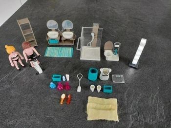 20 € Salle de bain avec douche à l'italienne 9268 Playmobil