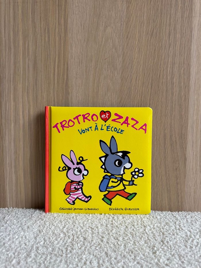 Livre trotro et zaza vont à l’école