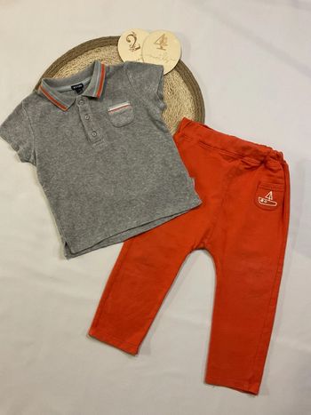 Ensemble garçon teeshirt velours pantalon
