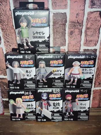 Lot de 7 boîtes figurines playmobil Naruto 
