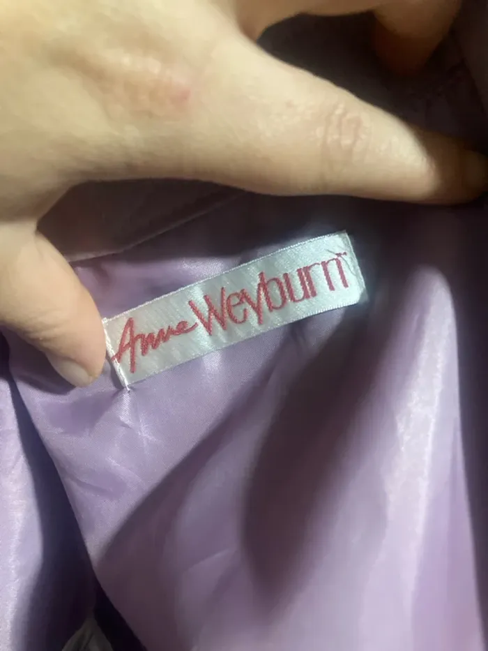 Manteau lilas Anne Weyburn – Taille 42/44 – Demi-saison avec capuche amovible - photo numéro 2