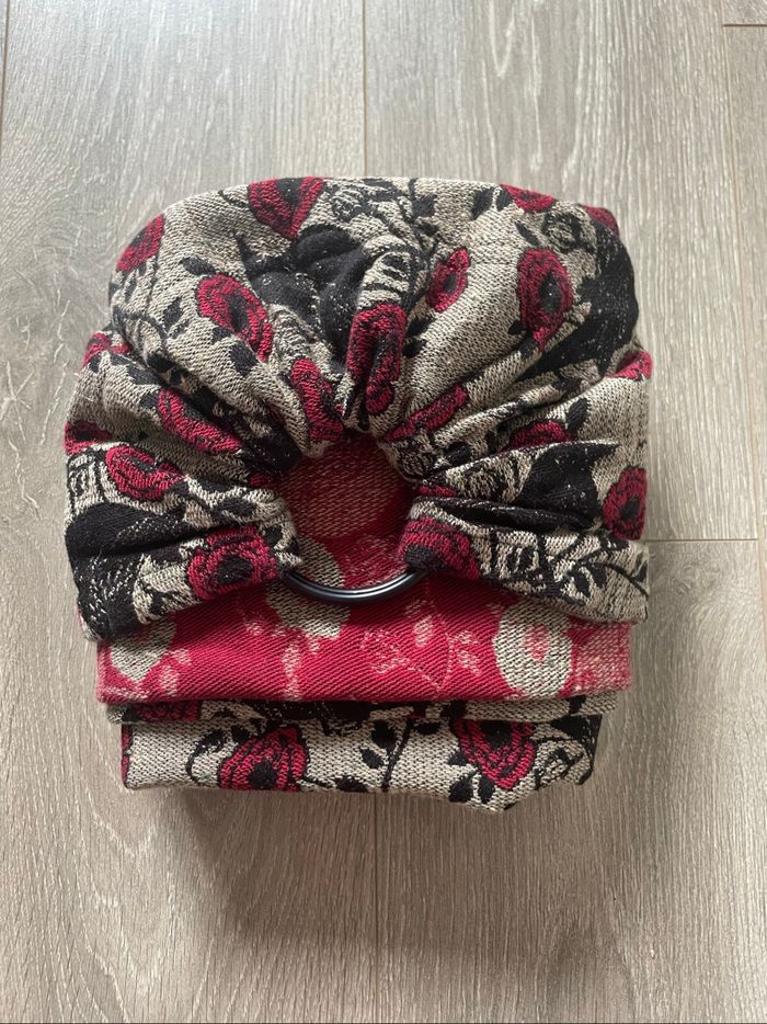 Portage sling ringsling de la marque Wildslings Le Temps des Cerises Chemin de terre - photo numéro 5