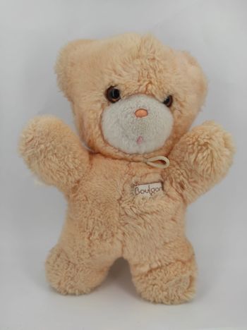 Peluche Ours orange saumon Boulgom Vintage