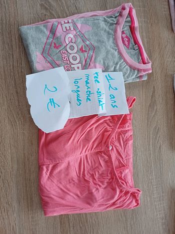 Lot tee shirts 12 ans