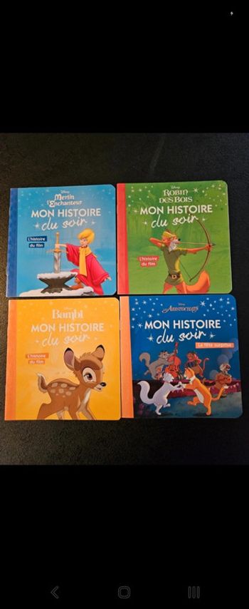 Lot 4 livres Disney enfant