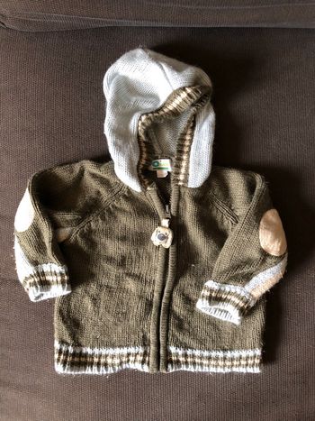 Gilet capuche 12m