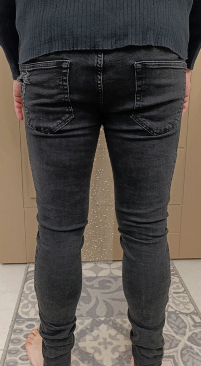 Jeans slim homme noir t.40 - photo numéro 5
