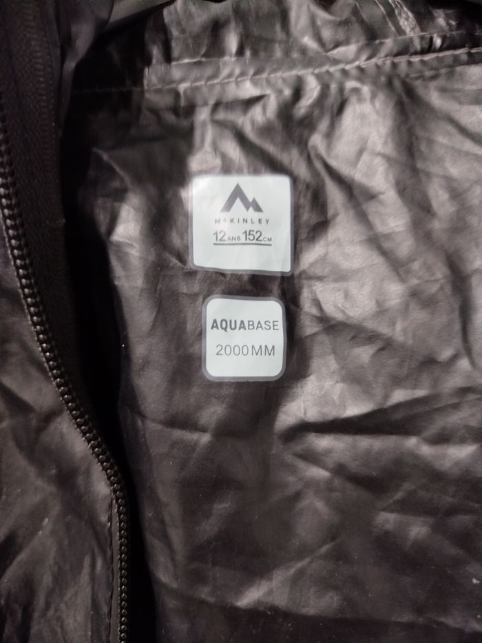 Veste imperméable, type K-way, mixte, 12 ans, McKinley, TBE - photo numéro 4