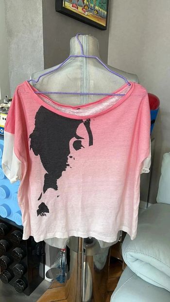 T-shirt cop copine oversize