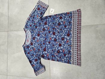 T-shirt à fleurs femme taille XL