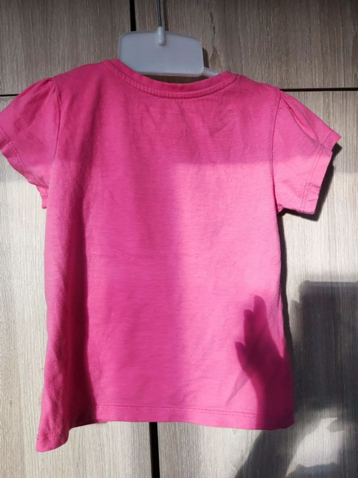 T shirt rose uni young dimension 3 - 4 ans - photo numéro 4