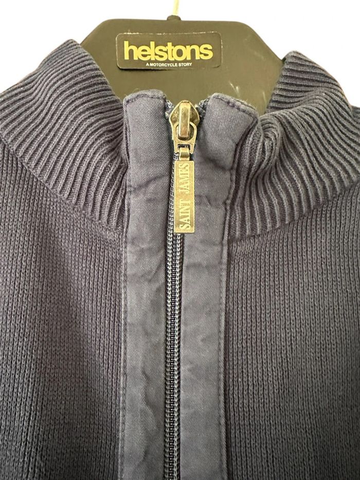 Veste gilet zippé Saint James - Taille M (48) - 100 % coton - Made in France - photo numéro 4