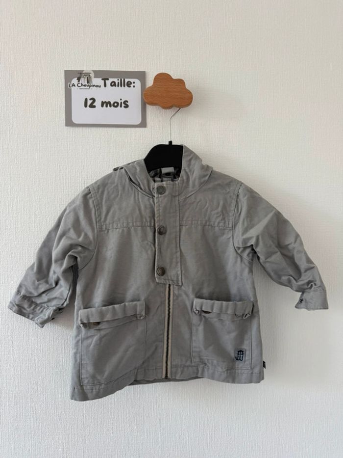 Veste grise - taille 12 mois 🌼
