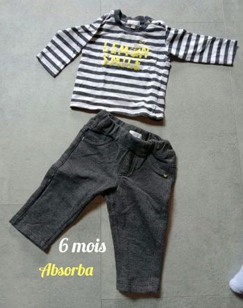 Ensemble Absorba, 6 mois