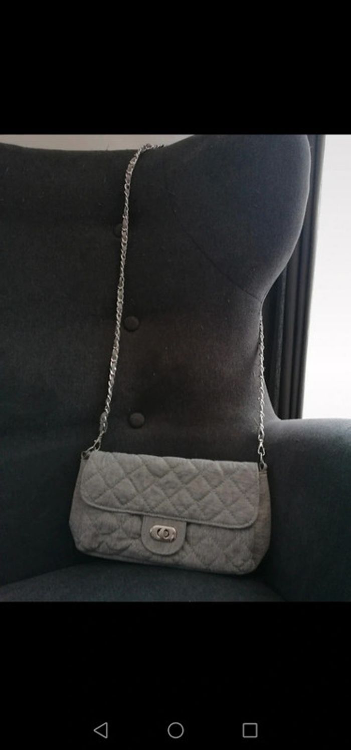 Sac à bandoulière gris LH