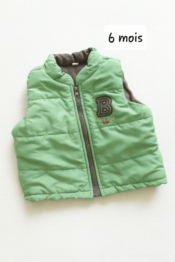 Doudoune sans manches bébé – 6 mois