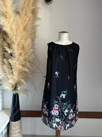 Robe courte à fleurs Primark 38 fluide