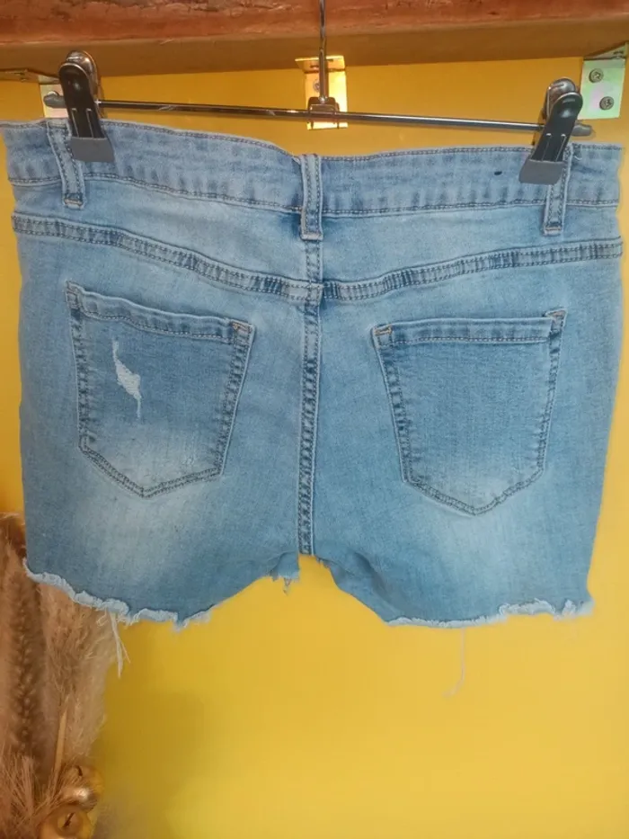 Short en jean effet déchiré taille XL - photo numéro 6