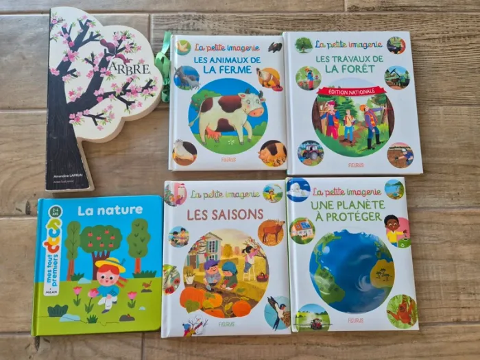 Lot de 6 livres bébé la planète / la nature
