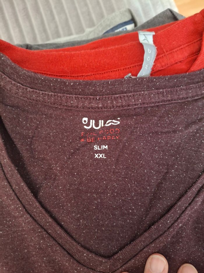 Lot 2 t shirt homme XXL Jules - photo numéro 3