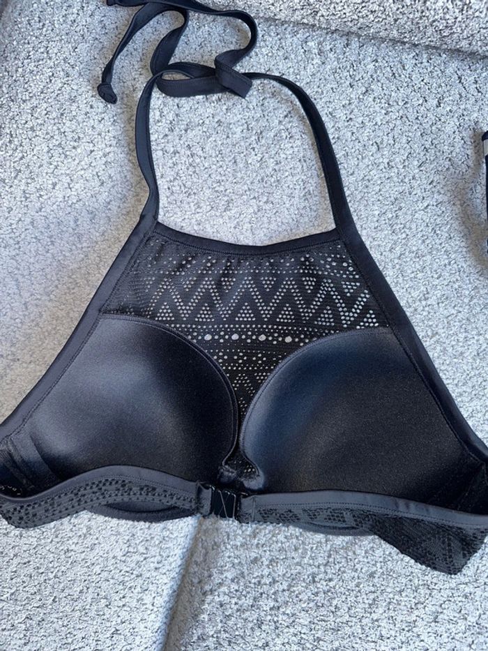 Maillot de bain 2 pièces noir & dentelle Dorina - photo numéro 2