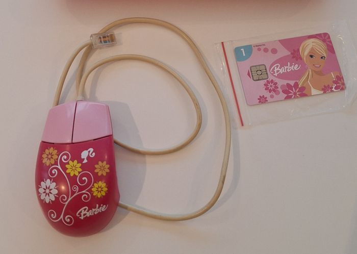 Ordinateur éducatif Barbie + souris/tapis/écouteurs/carte d'extension - photo numéro 3