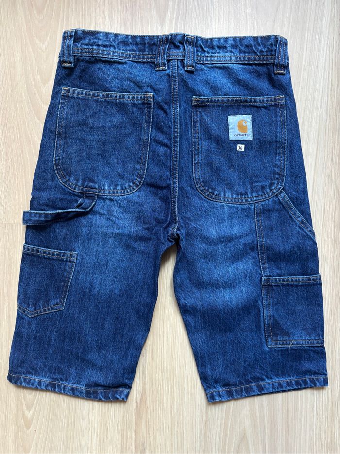 Short Carhartt Single Knee Rework Bleu Marine S / 30
