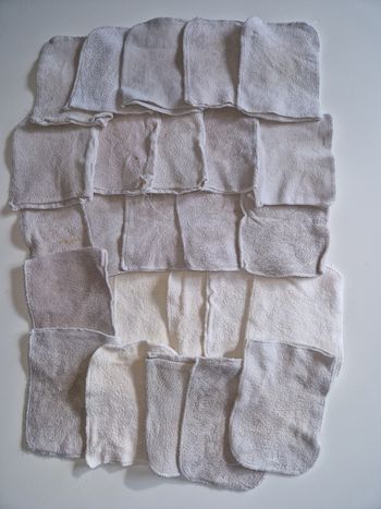 Lot de 25 lingettes nettoyantes lavables 