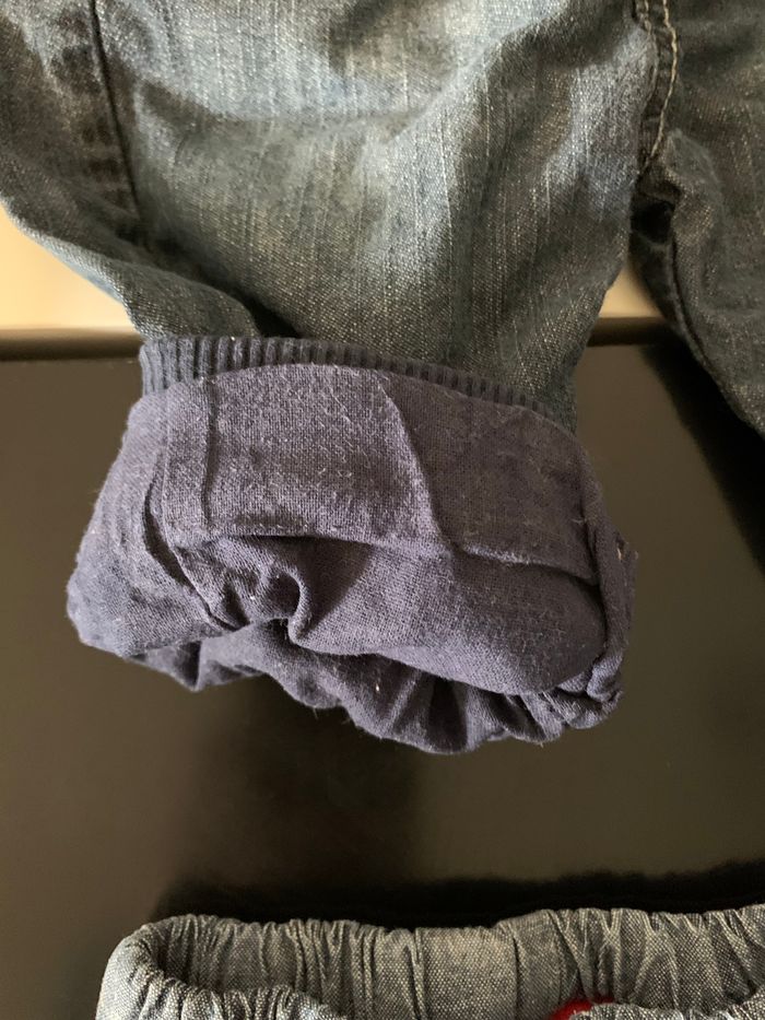 Lot de 4 pantalons / jeans chauds 6 mois - photo numéro 8
