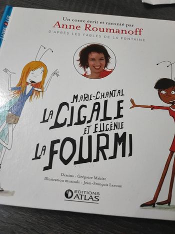 Livre la cigale et Eugénie la fourmi roumanoff