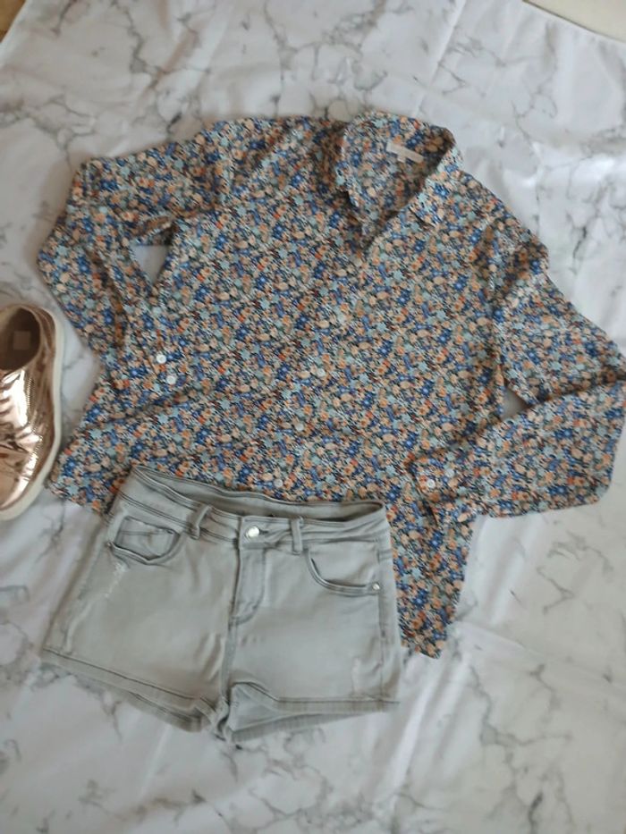 Chemise fleurie Peace n'love taille M/L - photo numéro 2