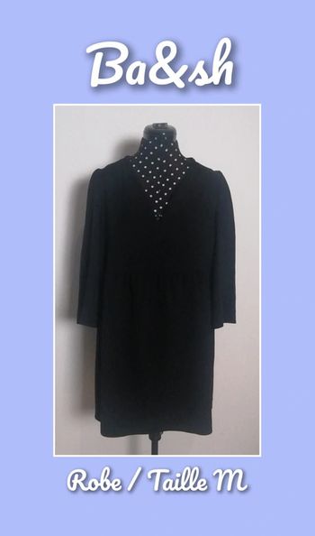 Robe noire chic unie Taille M Ba&sh