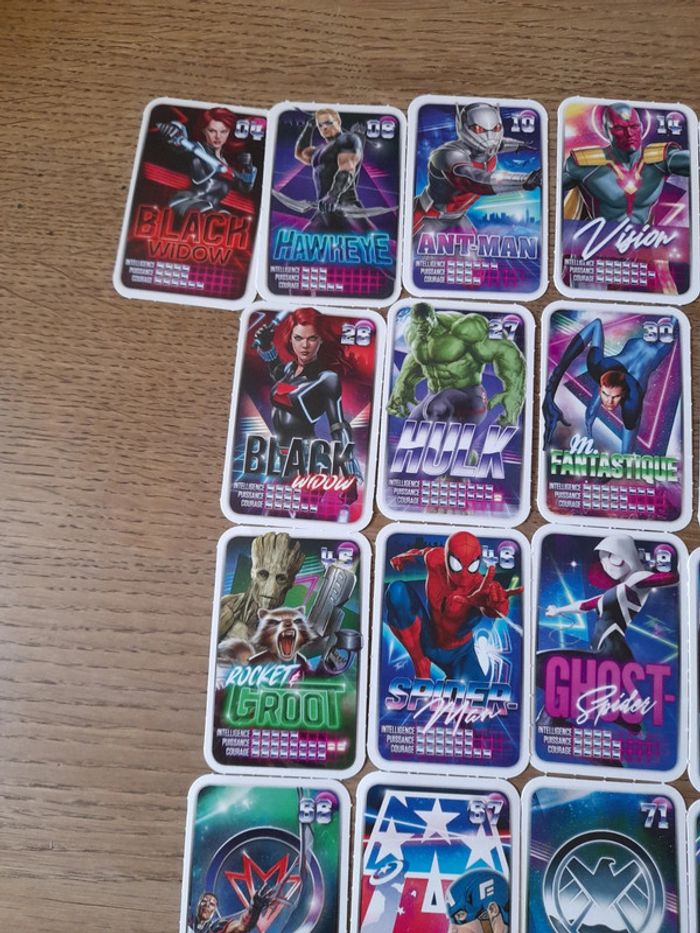43 cartes Neuf Marvel - photo numéro 2