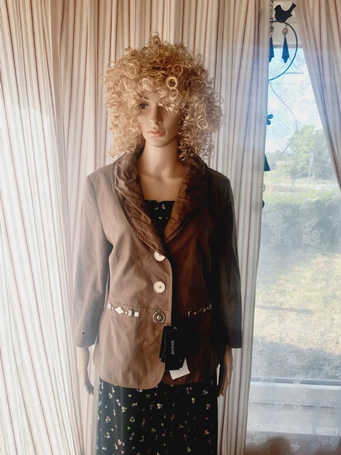Magnifique Blazer marron Basler neuf fr 44 be 42 - photo numéro 2