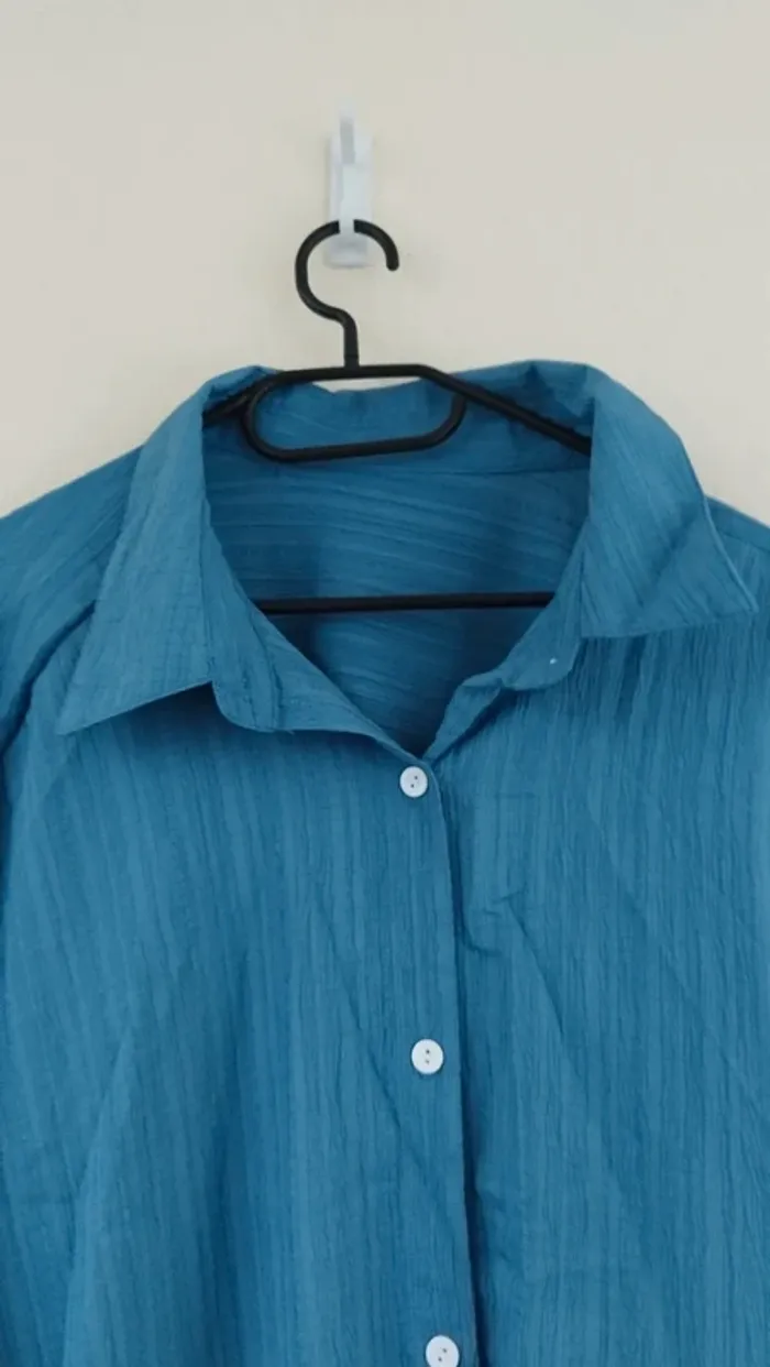 Chemisier bleu - Emery Rose - taille 54 - photo numéro 3
