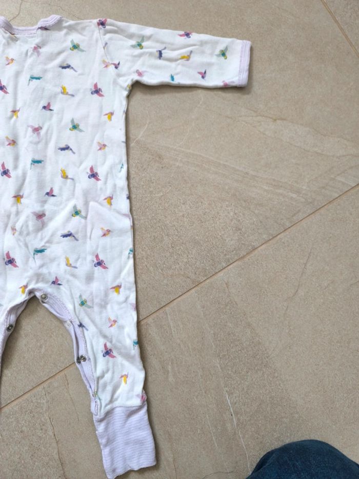 Pyjama coton petit bateau 6 mois manches longues - photo numéro 5