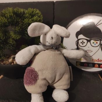 Doudou Plush Peluche Lapin Moulin Roty Luc Et Léa Rond Violet  #geektradedoudou