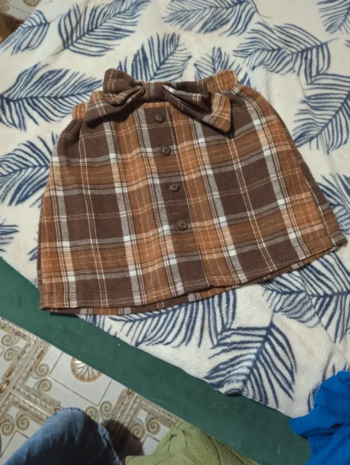 Jupe à carreaux style vintage