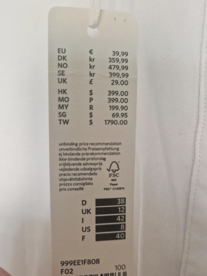 Chemise Esprit, neuve, 40 - photo numéro 3