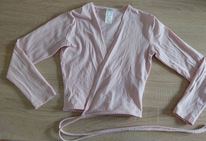 Gilet cache cœur rose pâle Domyos 10 ans