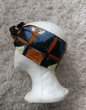 Bandeau en wax avec fil de fer intégré