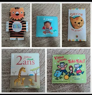 Lot livres & livre audio anniversaire enfant 0 à 2 ans