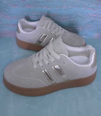 Baskets femmes beige tendances - Taille 39 - NEUVES 🌟