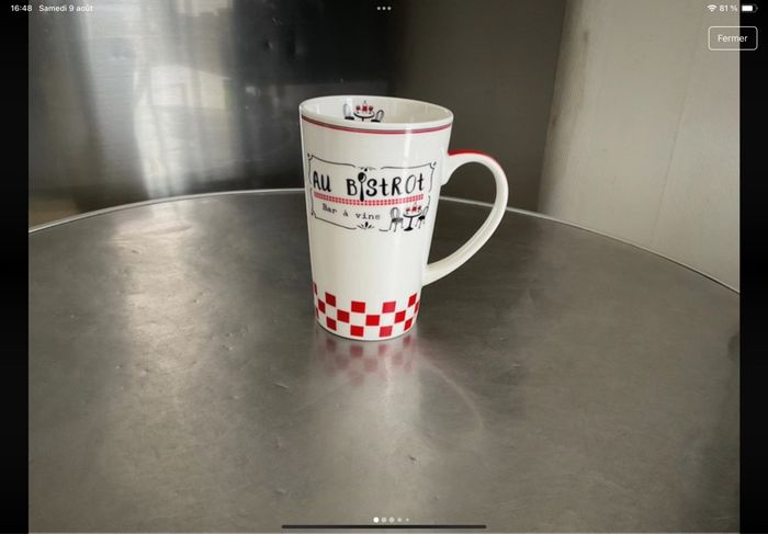 Mug au bistrot porcelaine efya